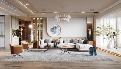 现代客餐厅3D模型下载